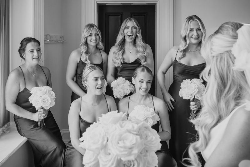 First look for the bridesmaids