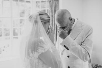 Father wedding reveal at Friern Manor