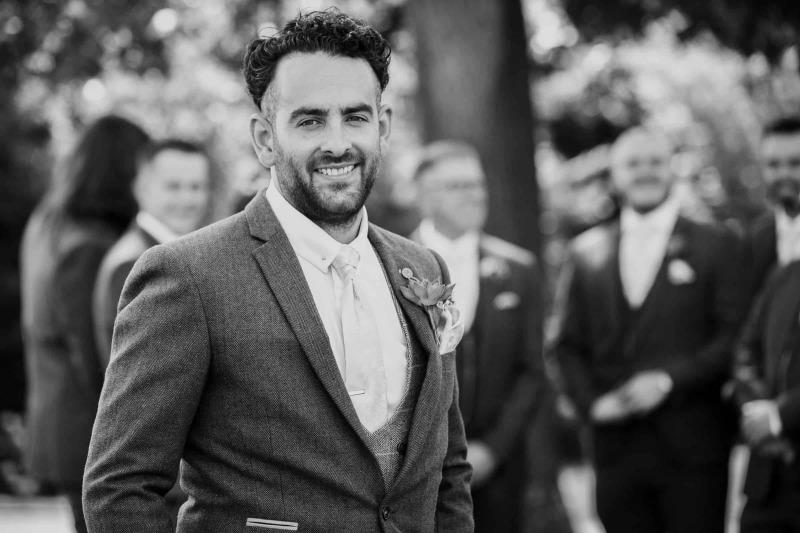 Gaynes Park wedding Photographers - The Groom
