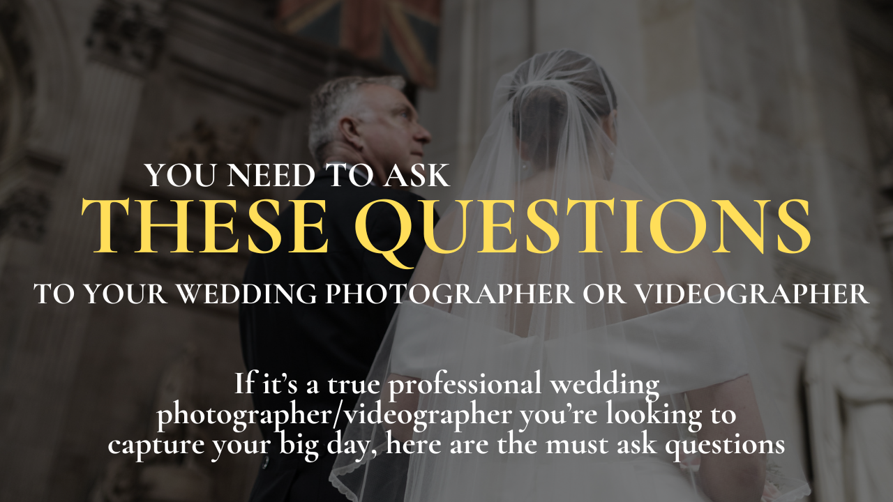 These are the must ask questions for your wedding photographer