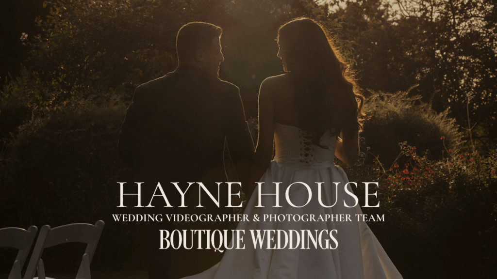 Hayne House Wedding Videographer & Photographer Team