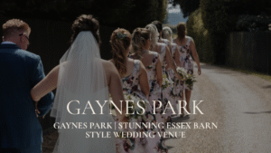 documentary wedding videographer Essex - Gaynes Park