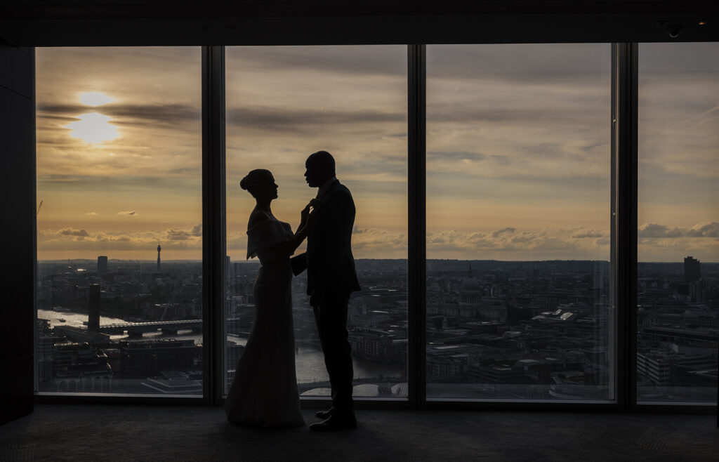 Winter Wedding the Shangri-La Hotel at The Shard