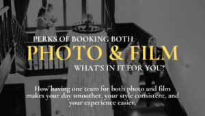 Combined wedding photography and videography