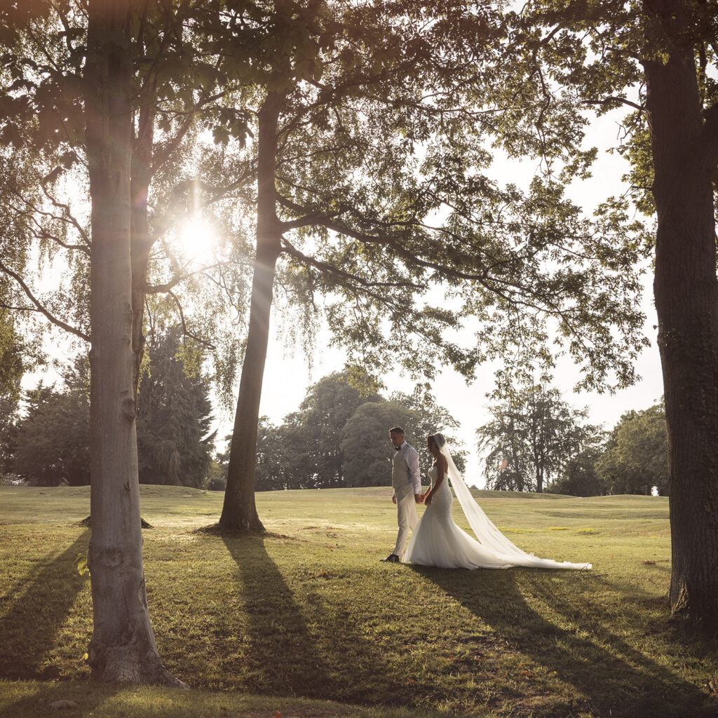 Sun set at The Warren Estate wedding venue