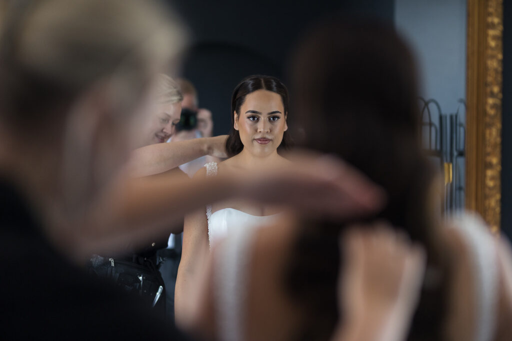 Bridal prep at Swynford Manor